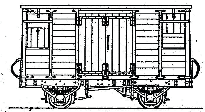 DM71 - Dundas - OO-9 - Tralee & Dingle Railway Covered Cattle & Goods Van (9mm Gauge)