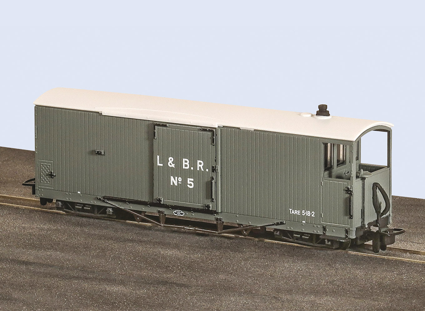 GR240AO - PECO - OO-9 - L&B GLT 8-Ton Drehgestell-Güterbremswagen, L&B Lackierung, Nr. 5
