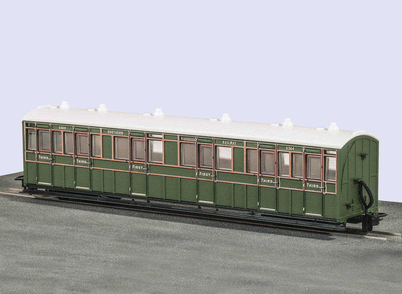 GR401A - PECO - OO-9 - L&B Composite Coach 1st/3rd, SR Livery, No 6364