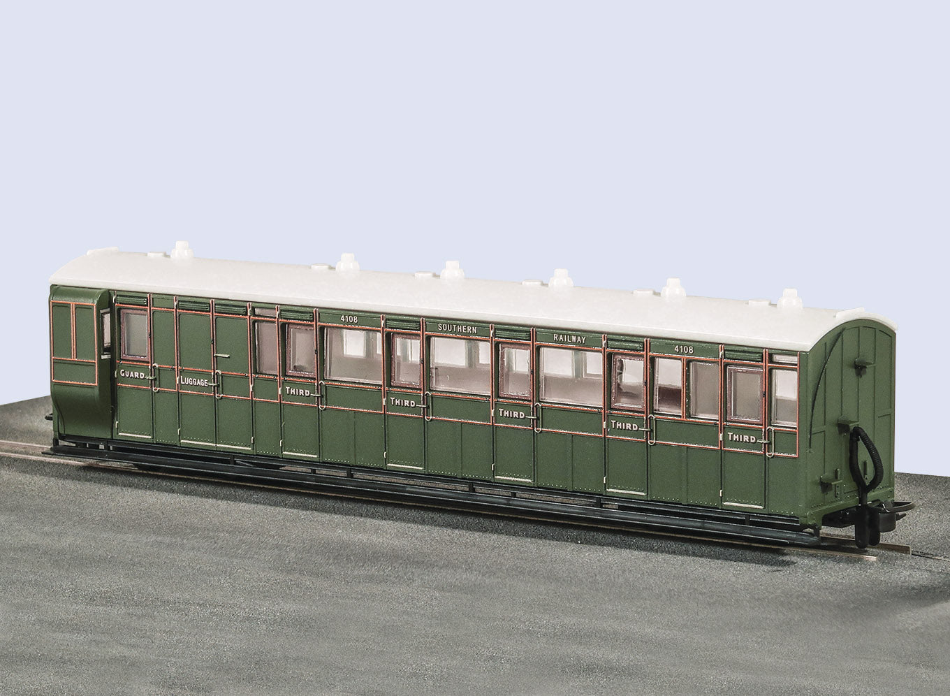 GR421A - PECO - OO-9 - L&B Brake Coach, SR Livery, No 4108
