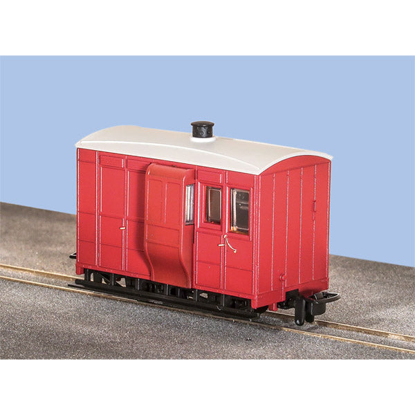 GR530UR - PECO - OO-9 - G.V.T. 4 Wheel Coach, no markings, Red
