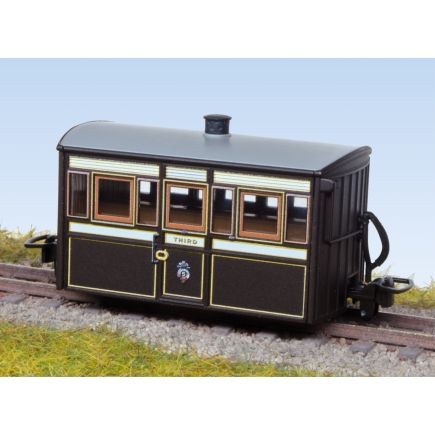 GR559 - PECO - OO-9 - FR 4 Wheel Big Box Coach, 3rd Class, Victorian No.5