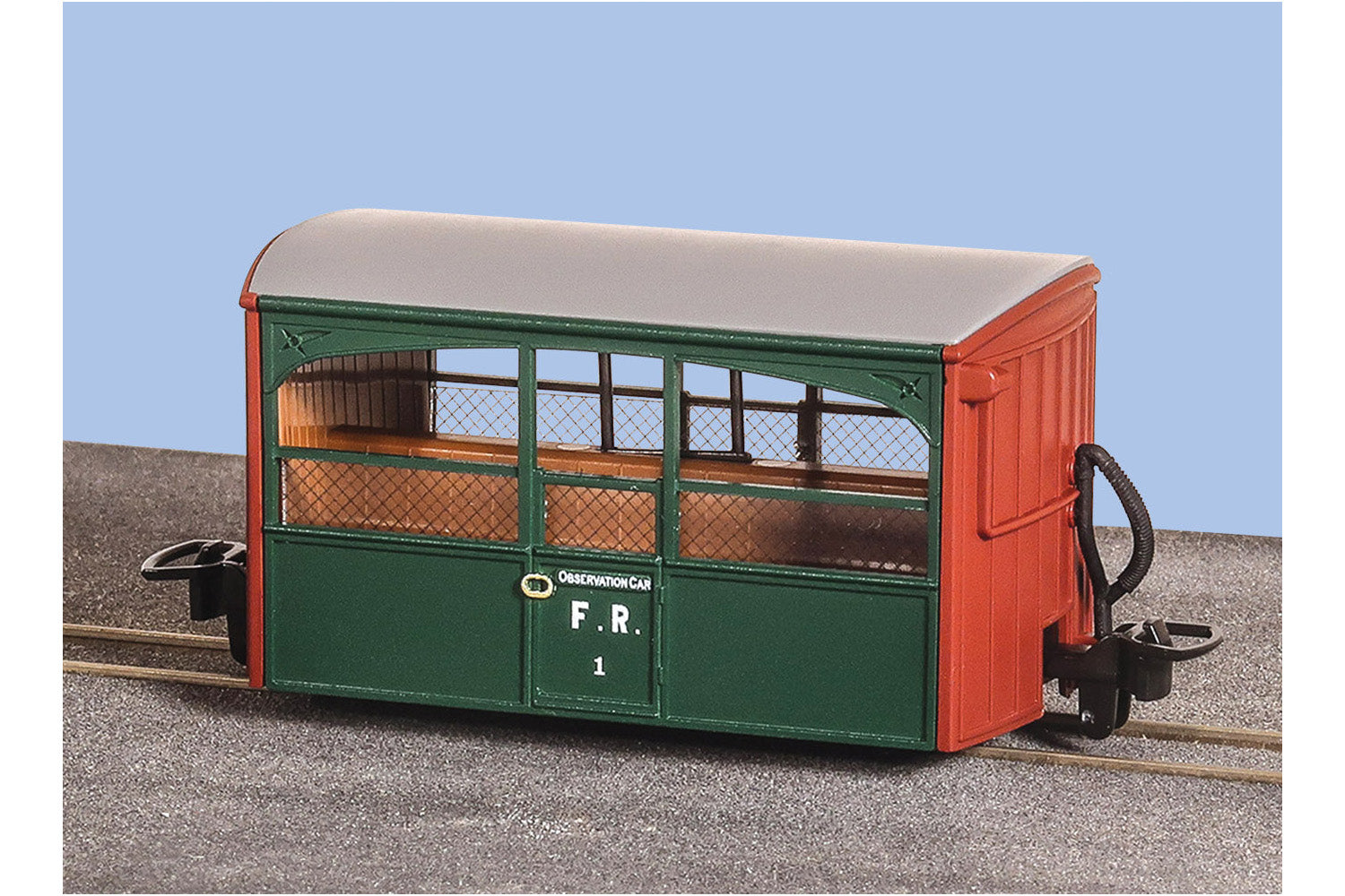 GR562 - PECO - OO-9 - F.R. 4 Wheel Bug Box Coach, 'Zoo Car' Col. Stephens