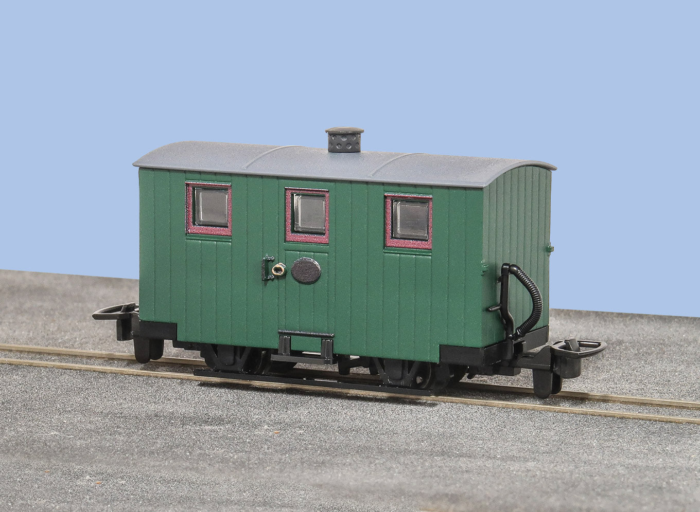 GR570UG - PECO - OO-9 - F.R.  Quarryman Coach Unlettered, green