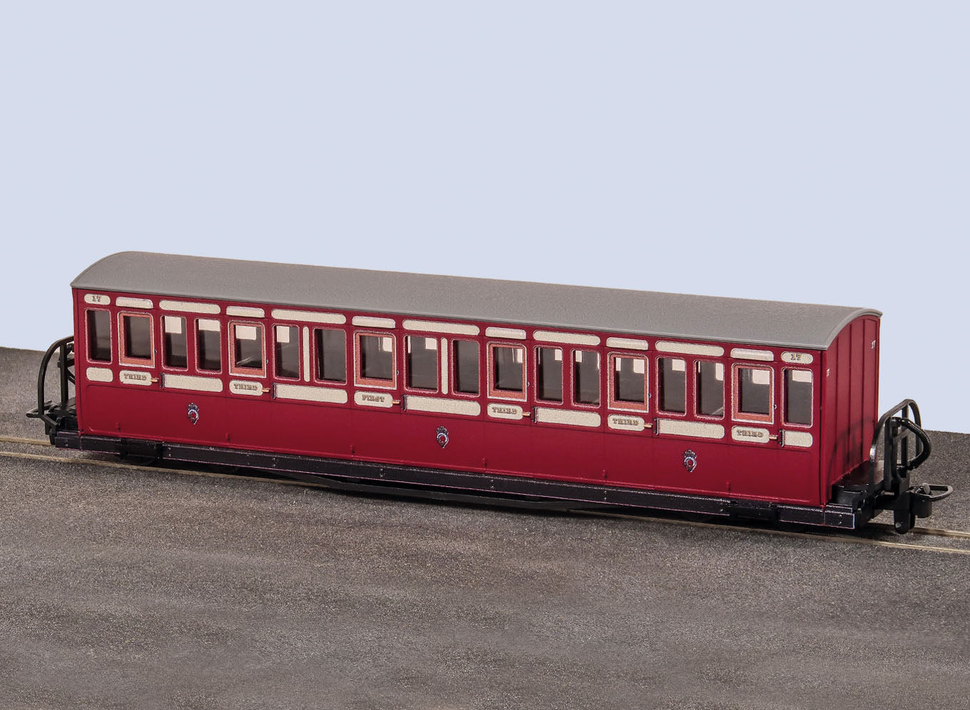 GR602A - PECO - OO-9 - F.R. Bowsider - Short, Red & Cream No. 17