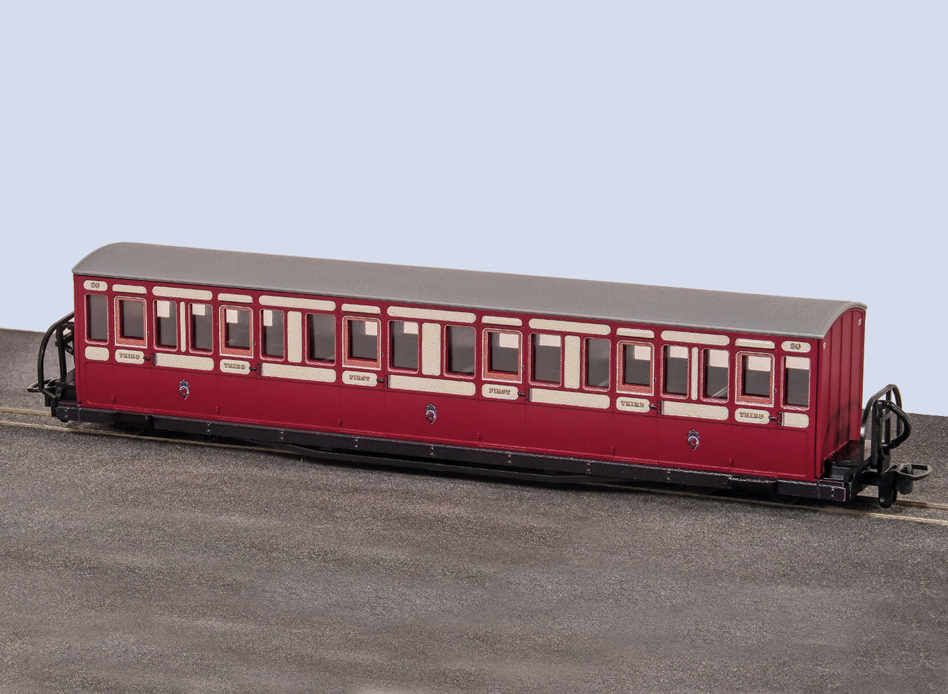 GR622B - PECO - OO-9 - F.R. Bowsider - Long, Red & Cream No. 20