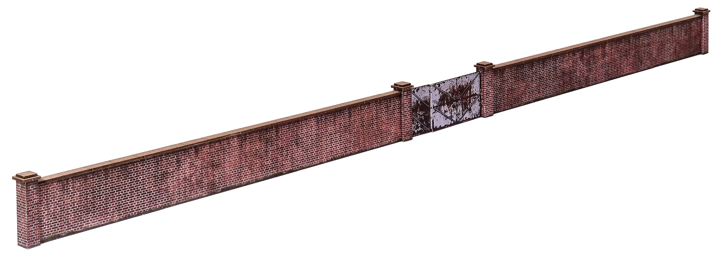 KX002 - Scale Model Scenery - OO/HO - Old Industrial Red Brick Wall