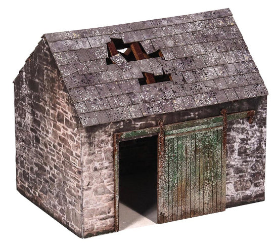 KX057 - Scale Model Scenery - OO/HO - Derelict Barn