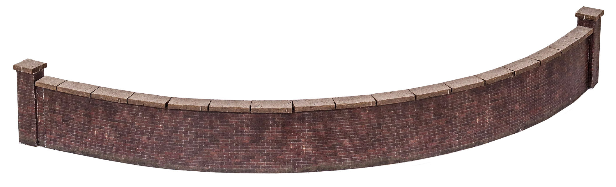 KX072A - Scale Model Scenery - OO/HO - 5ft Flexible Wall Dark Red Brick