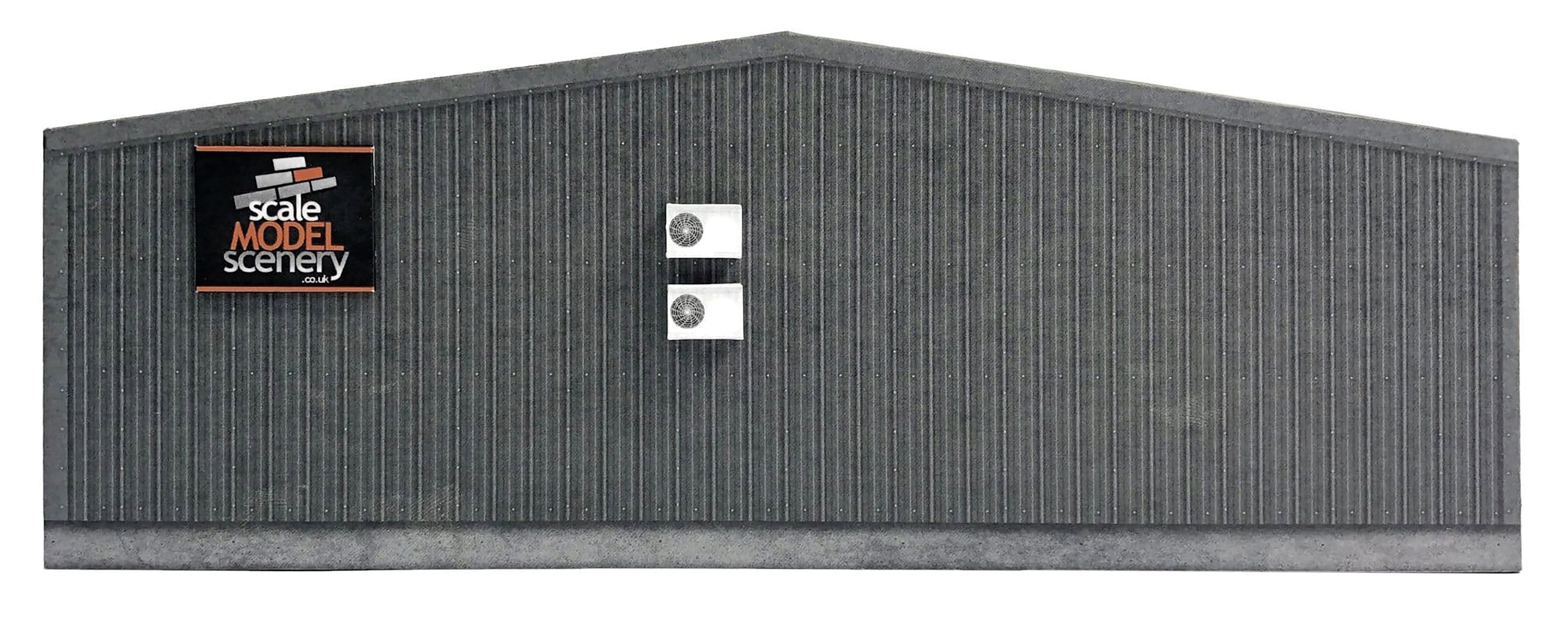 KX093 - Scale Model Scenery - OO/HO - Low-Relief Modern Industrial Unit End Wall