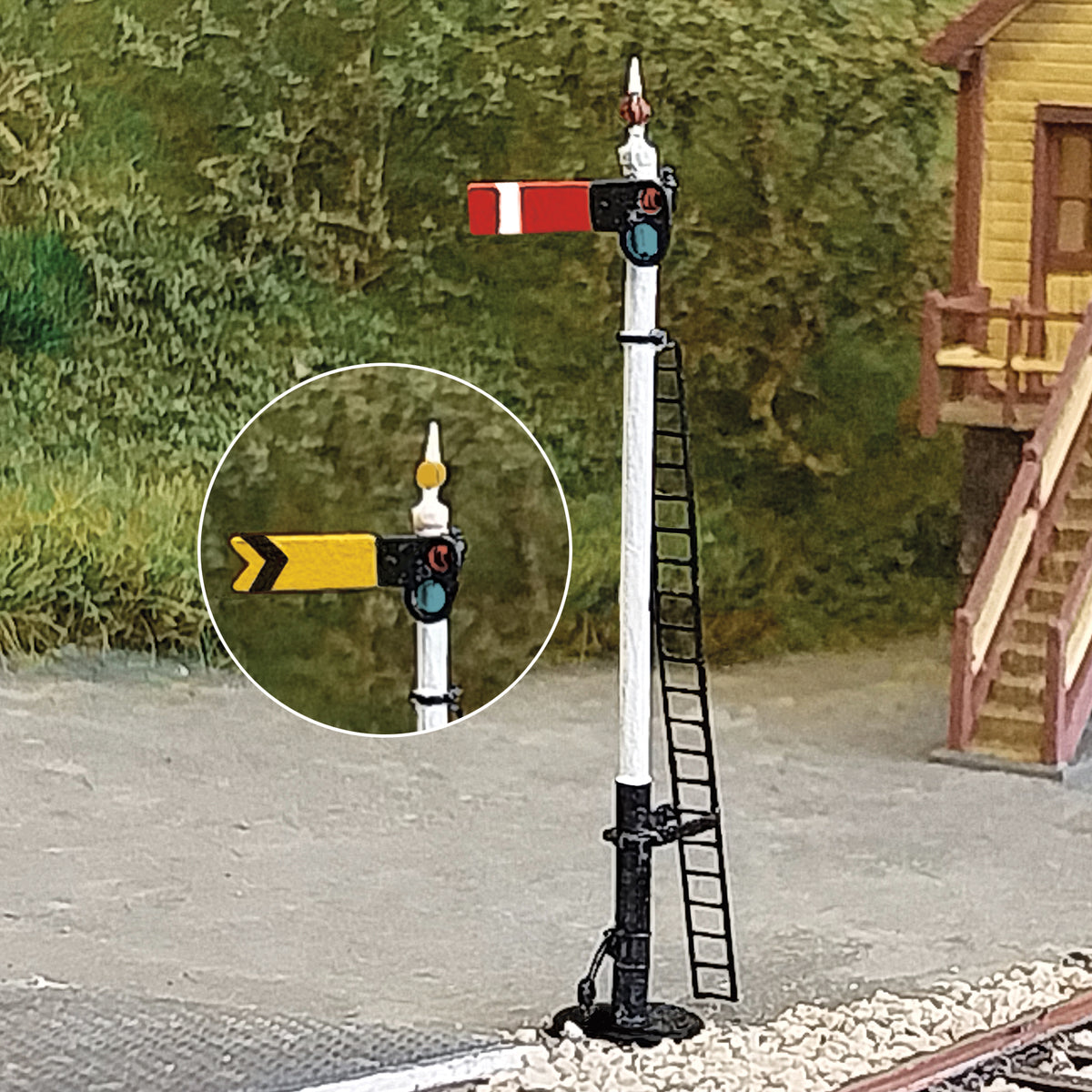 LK12140 - PECO Lineside Kits - TT:120 - Signal GWR Home/Dist Sgl Arm