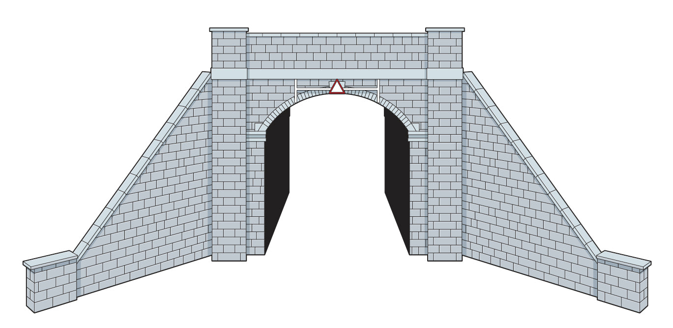LK12161 - PECOLineside - TT:120 - L/S Kit Bridge, Stone, Single Track