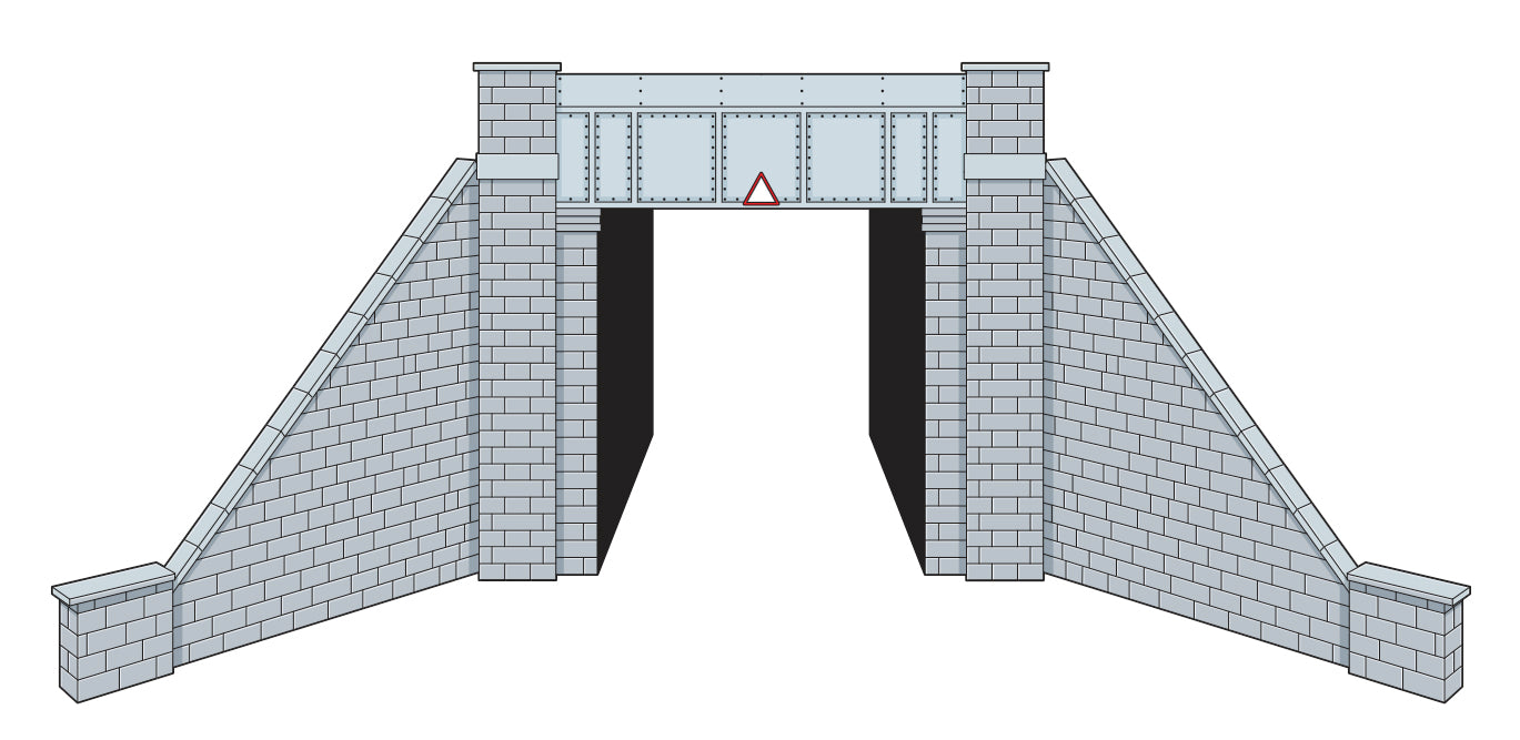LK12165  - PECO Lineside - TT:120 - Bridge, Steel Plate, Stone Abutments, Single Track