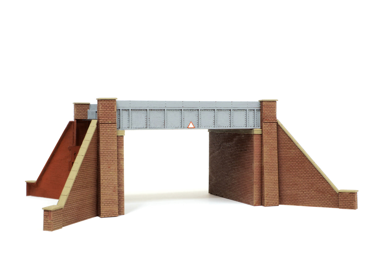 LK12166 - PECO Lineside -  TT:120 - Bridge, Steel Plate, Brick Abutments, Double Track