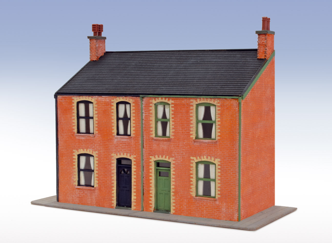 LK206 - PECO Lineside Kits - OO/HO - Viktorianische Hausfassaden - Lasergeschnitten