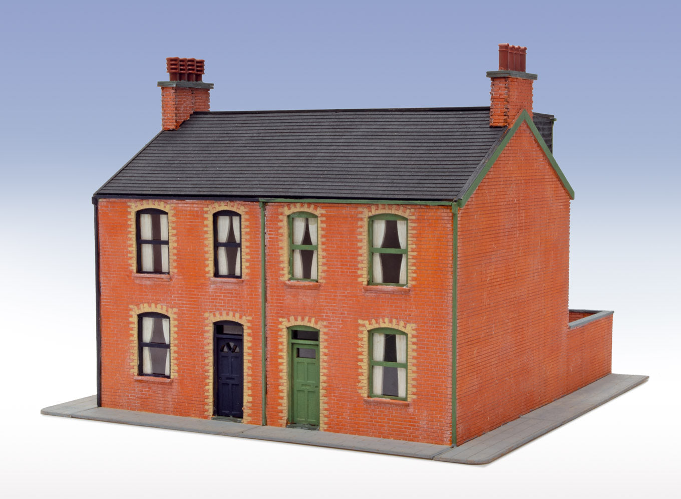 LK208 - PECO Lineside Kits - OO/HO - Viktorianisches Haus komplett - Lasercut