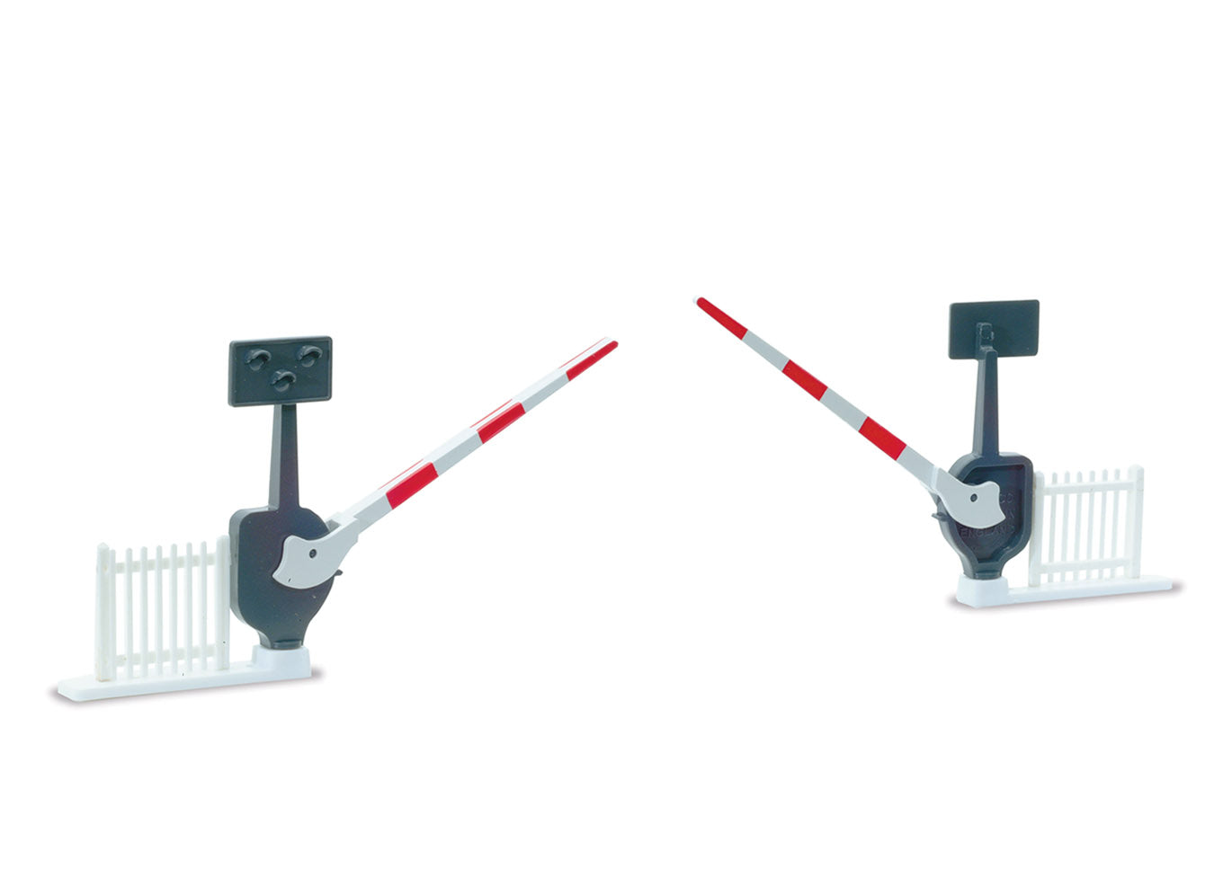 LK51 - PECO Lineside Kits - OO/HO - Lev Crossing Barriers (2) with Fencing