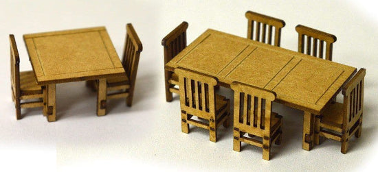 LX070 - Scale Model Scenery - OO/HO - Tables & Chairs