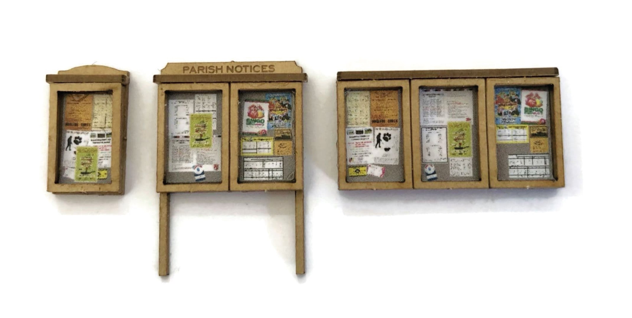 LX239 - Scale Model Scenery - OO/HO - Parish Noticeboards