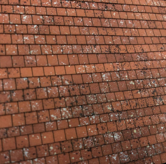 LX418 - Scale Model Scenery - OO/HO - Pre-Weathered Terracotta Roof Tiles