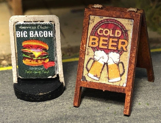LX470 - Scale Model Scenery - OO/HO - Pavement Signs