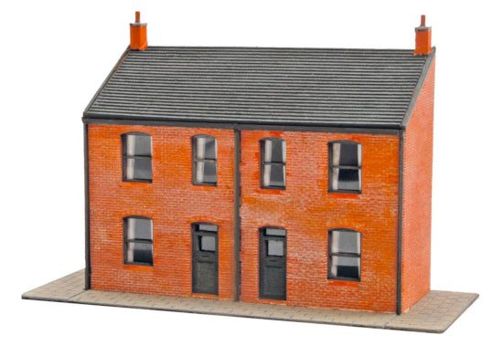 NB306 - PECO - N - Viktorianisches Haus Vorderseite - Lasergeschnittener Bausatz