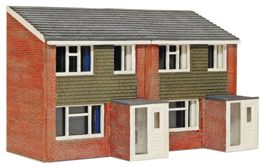 NB312 - PECO - N - 1960s House Front - L/Cut kit