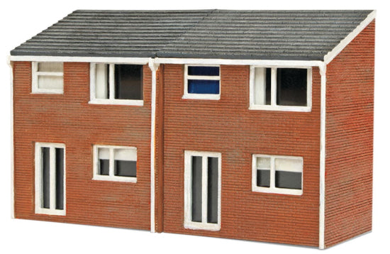 NB313 - PECO - N - 1960s House Backs - L/Cut kit