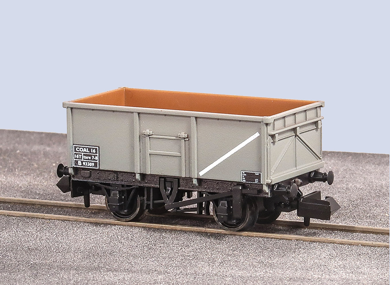 NR1000B - PECO - N - BR 16t Mineral Wagon COAL Unfitted Grey