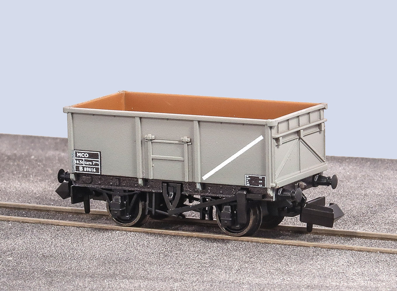 NR1001B - PECO - N - BR 16t Mineral Wagon MCO Unfitted Grey