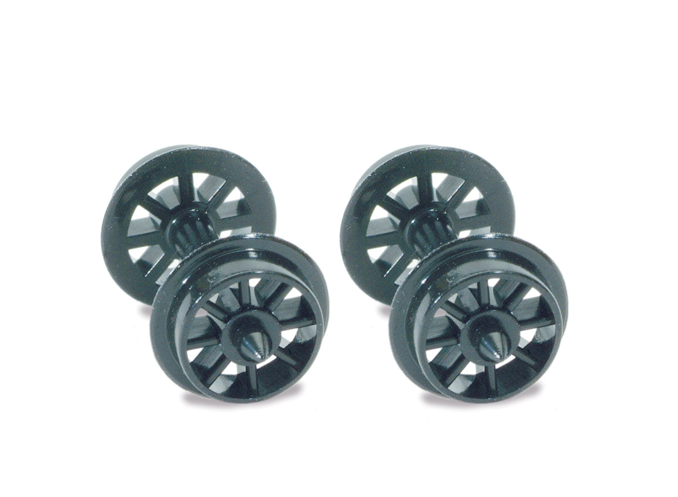 NR101 - PECO - N - Spoked Wheels on axles, Hardlon mouldings