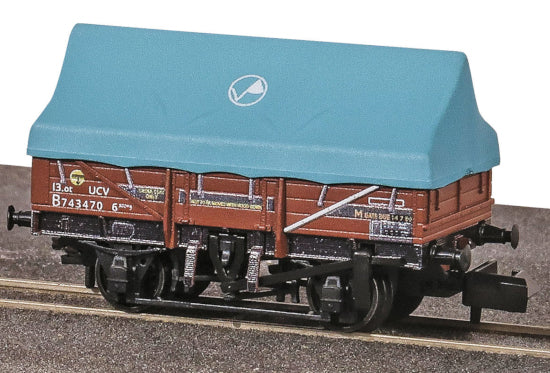 NR1201B - PECO - N - China Clay Hood Wagon - UCV B743470 Bauxite