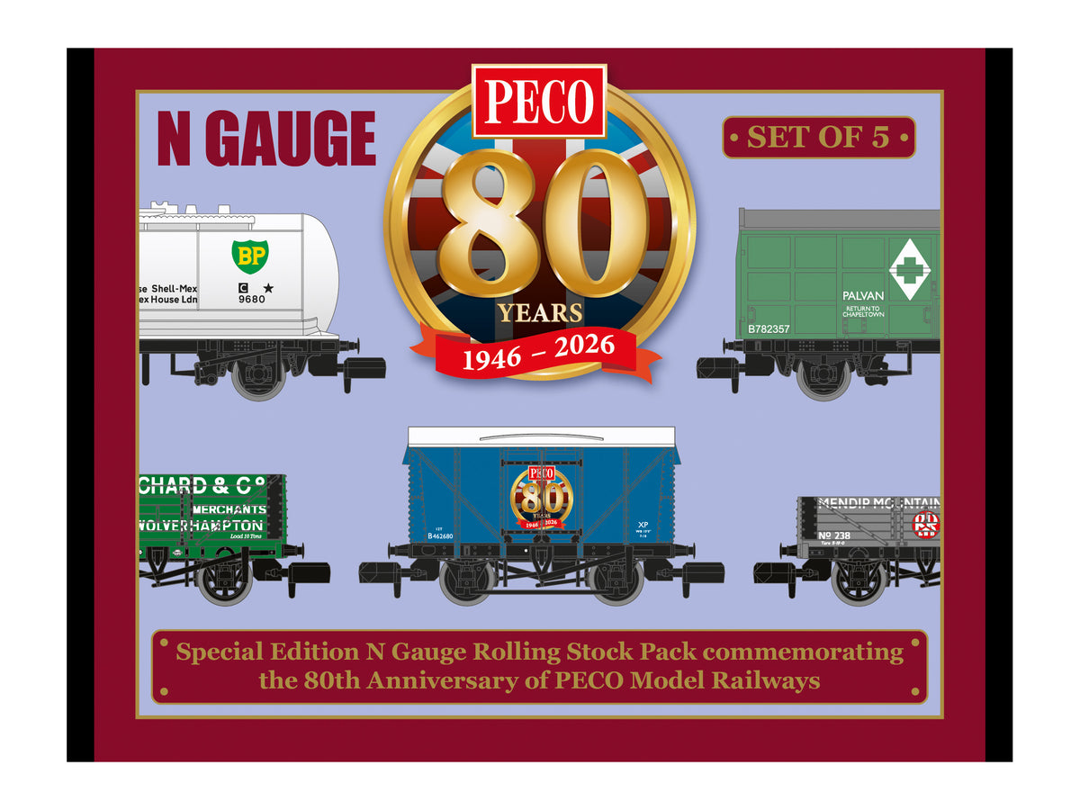 NR58880 - PECO - N 80th Anniversary Wagon Pack 2026