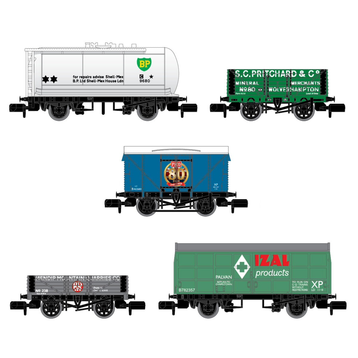 NR58880 - PECO - N 80th Anniversary Wagon Pack 2026