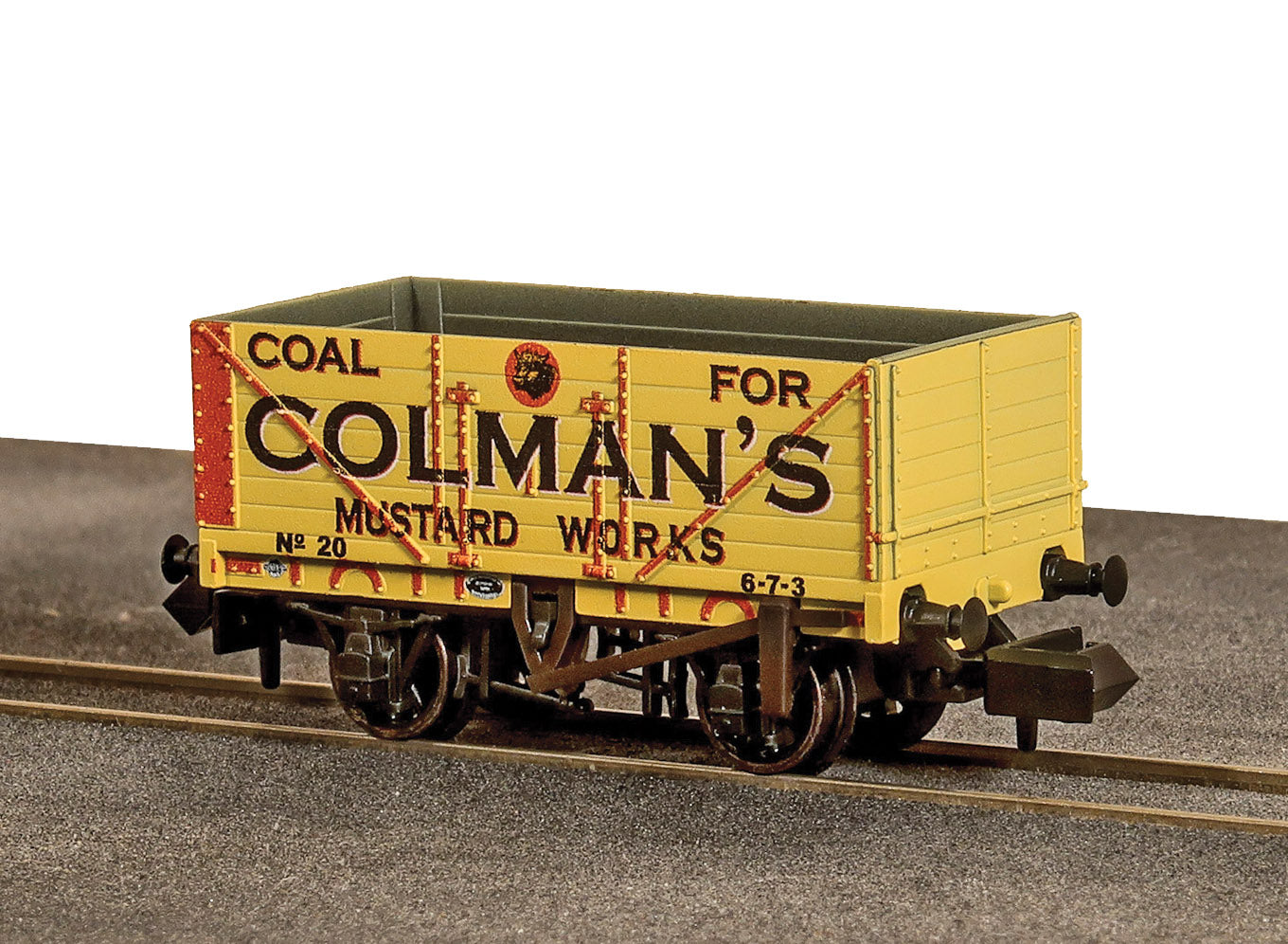 NR7006P - PECO - N - 9ft 7 Plank Open Wagon Colman's Mustard