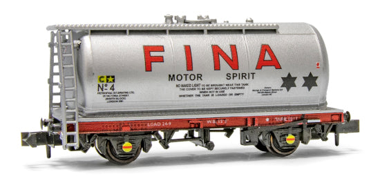 NR76P - PECO - N - Tank Wagon 15ft WB Fina Motor Spirit No. 4
