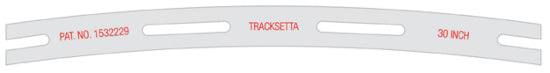 OOT30 - Tracksetta - OO/HO - 30" Rad Template
