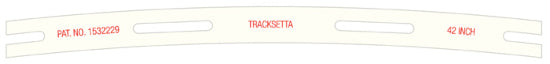 OOT42 - Tracksetta - OO/HO - 42" Rad Template
