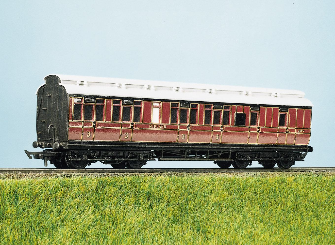 PC723 - Parkside - OO/HO - LMS (Ex MR) Clerestory, Brake 3rd