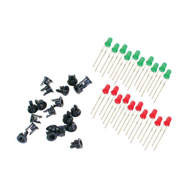 PL30 - PECO - LEDs Green, Red + Panel Clips