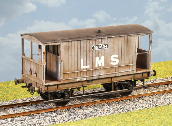 PS111 - Parkside - O - LMS Ex MR Design 20 Ton Goods Brake van