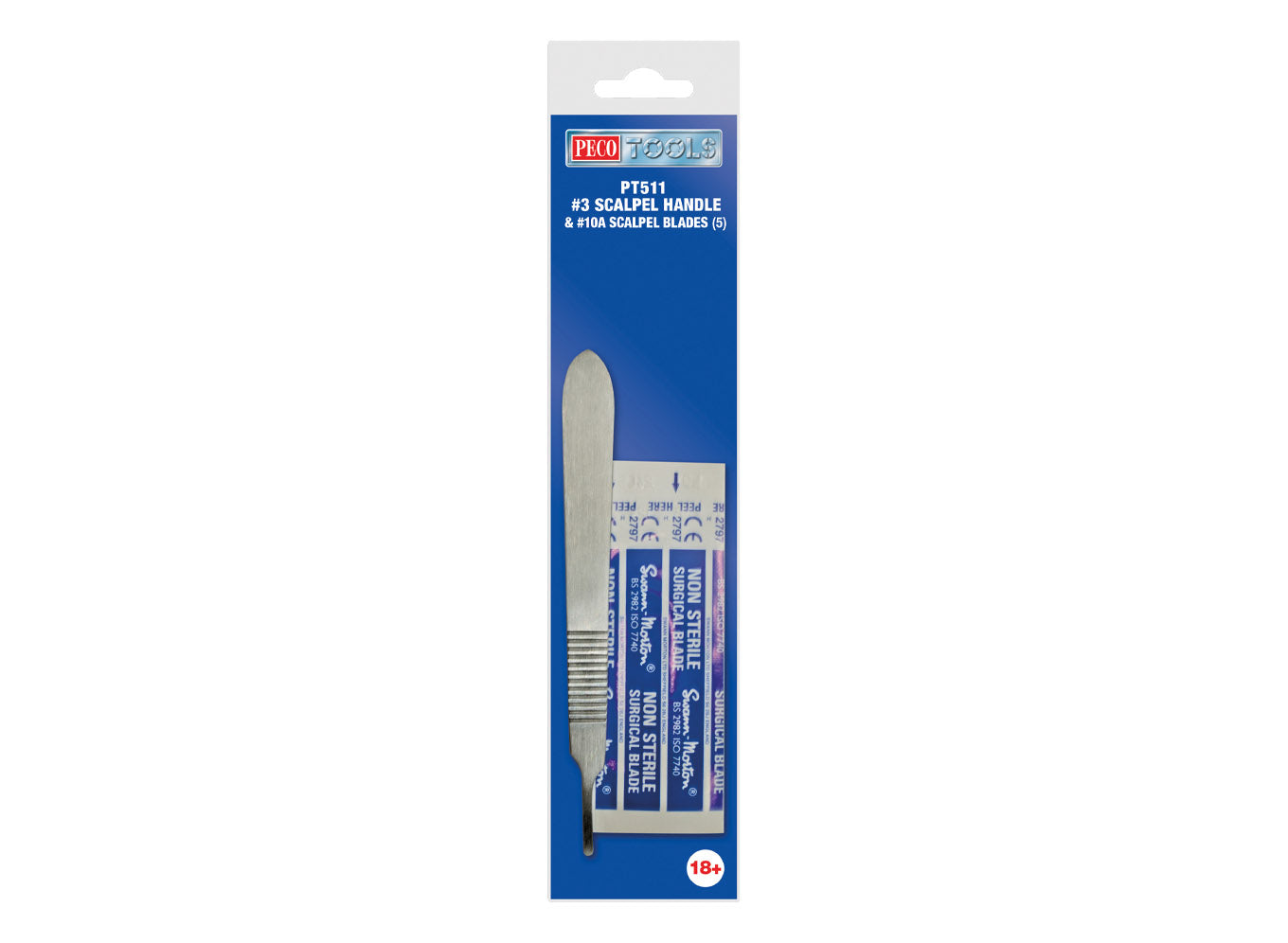 PT511 - PECO - Scalpel Handle No. 3 & 10A Scalpel Blades (5)