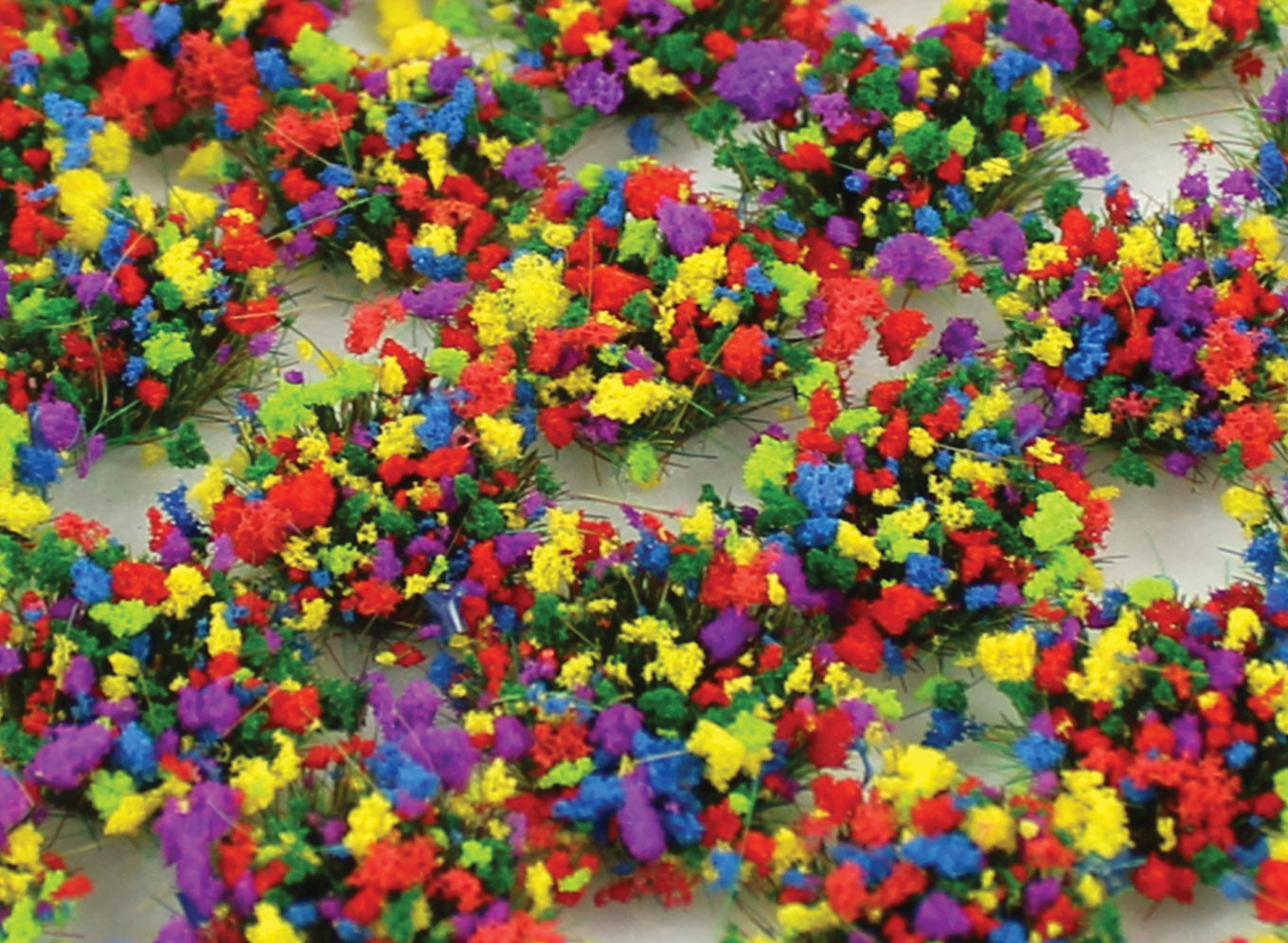 SGTMIX10 - WWScenics - 10mm Mixed Flowers Static Grass Tufts x 100