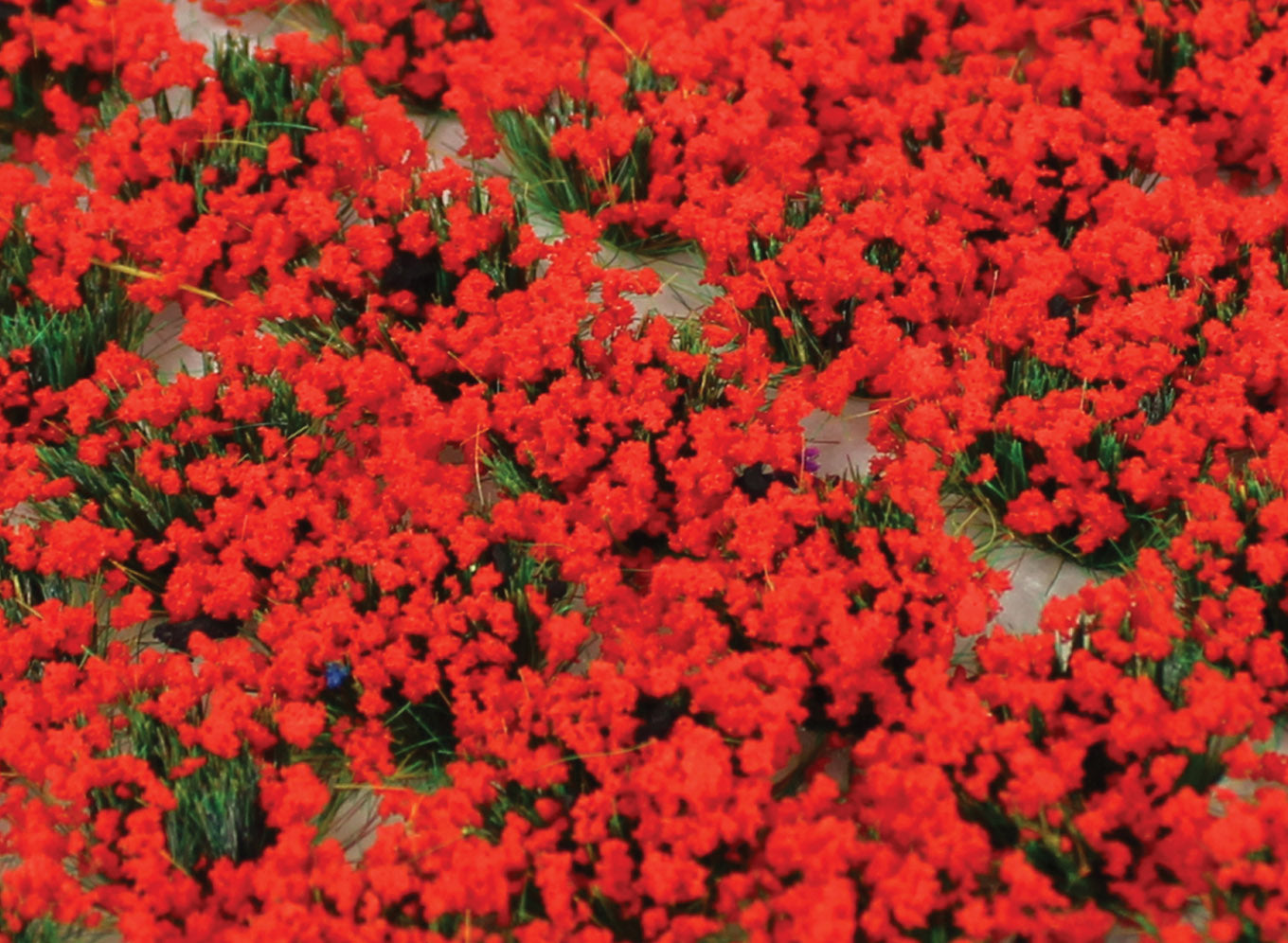 SGTPOP06 - WWScenics - 6mm Poppy Static Grass Tufts x 100