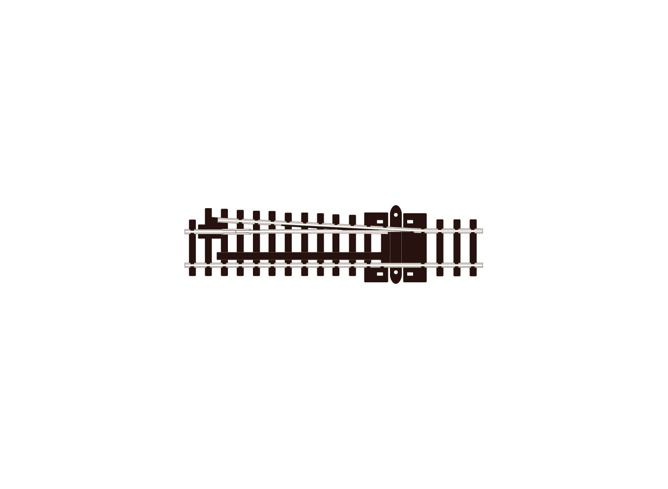 SL384 - PECO Streamline - N - Turnout C80 Catch RH INS