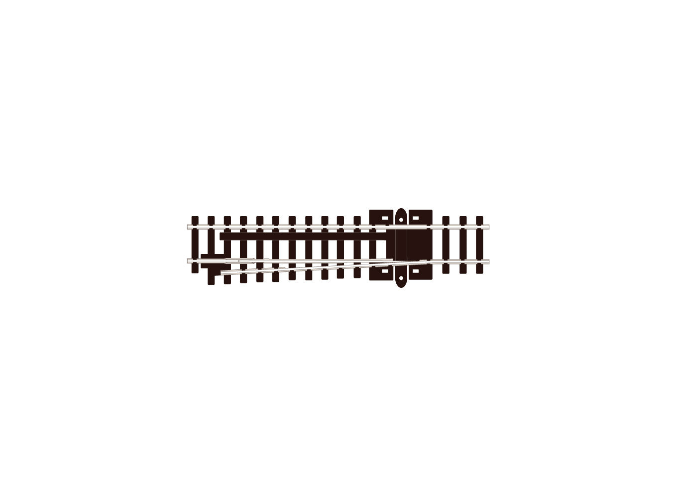 SL385 - PECO Streamline - N - Turnout C80 Catch LH INS