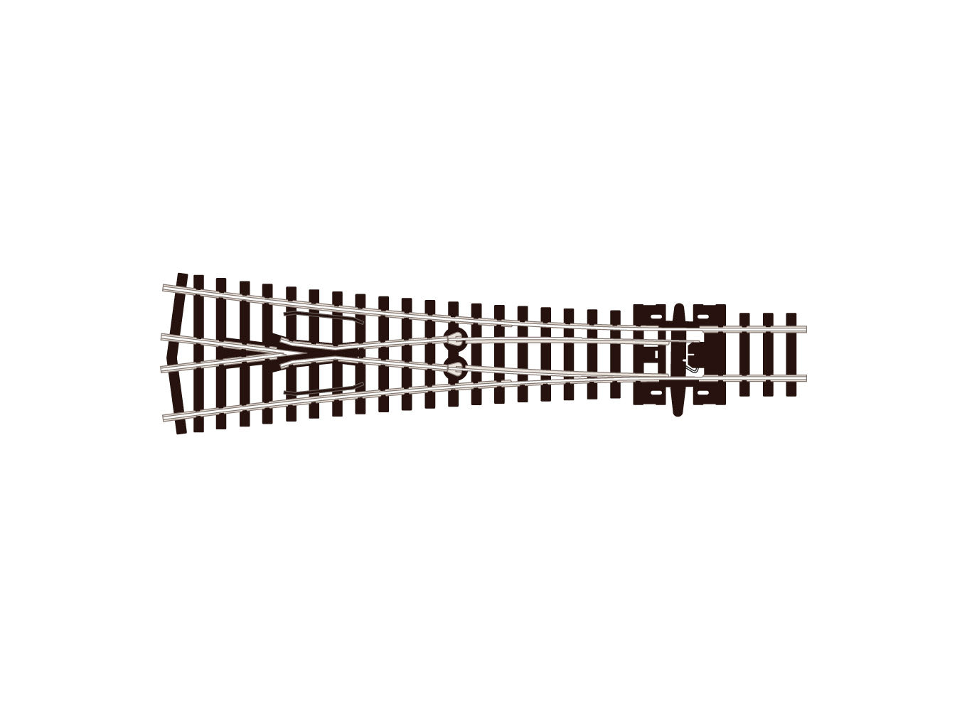 SL397 - PECO Streamline - N - Turnout C80 Y Med Rad INS