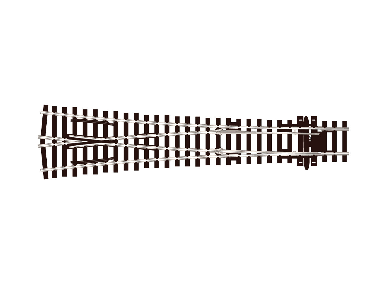 SL98 - PECO Streamline - OO/HO - Turnout C100 Y INS