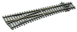 SLE196 - PECO Streamline - OO/HO - Turnout C75 Med Rad LH ELE
