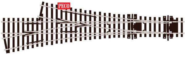 SLE199 - PECO Streamline - OO/HO - Turnout C75 Assym 3-Way ELE